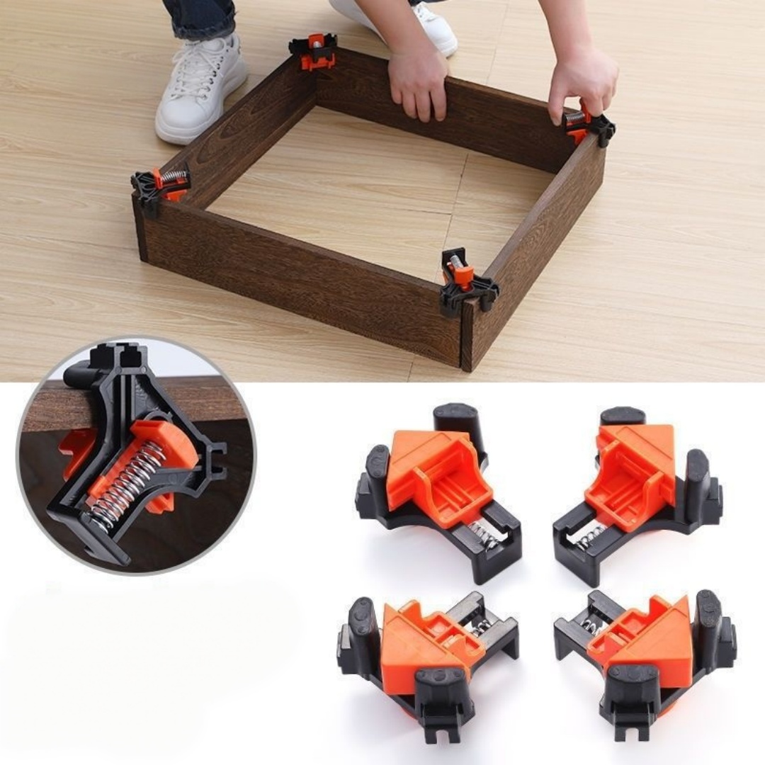 Furniture And Woodworking - 4개 90 ° 직각 클램프 고정