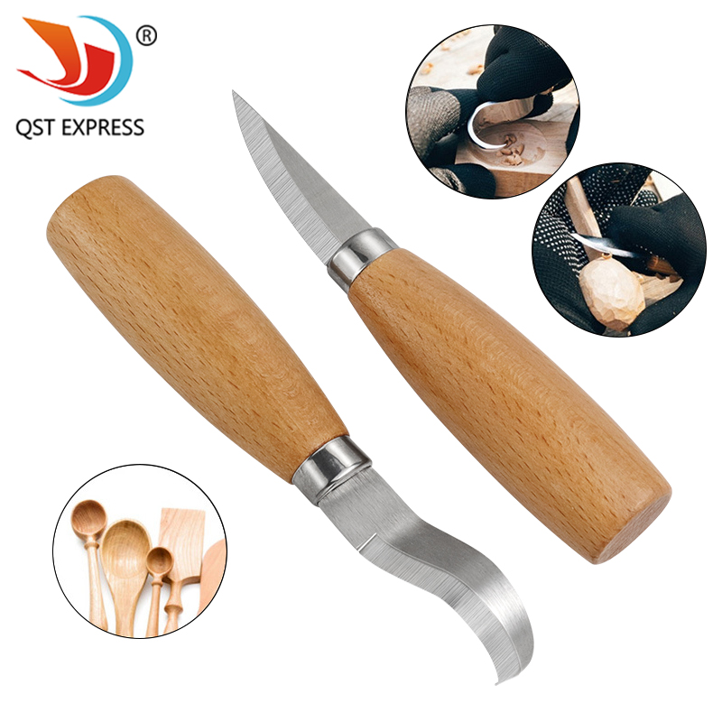 Woodworking Joinery - 스테인리스 철 조각 칼 너도밤나무 손잡이