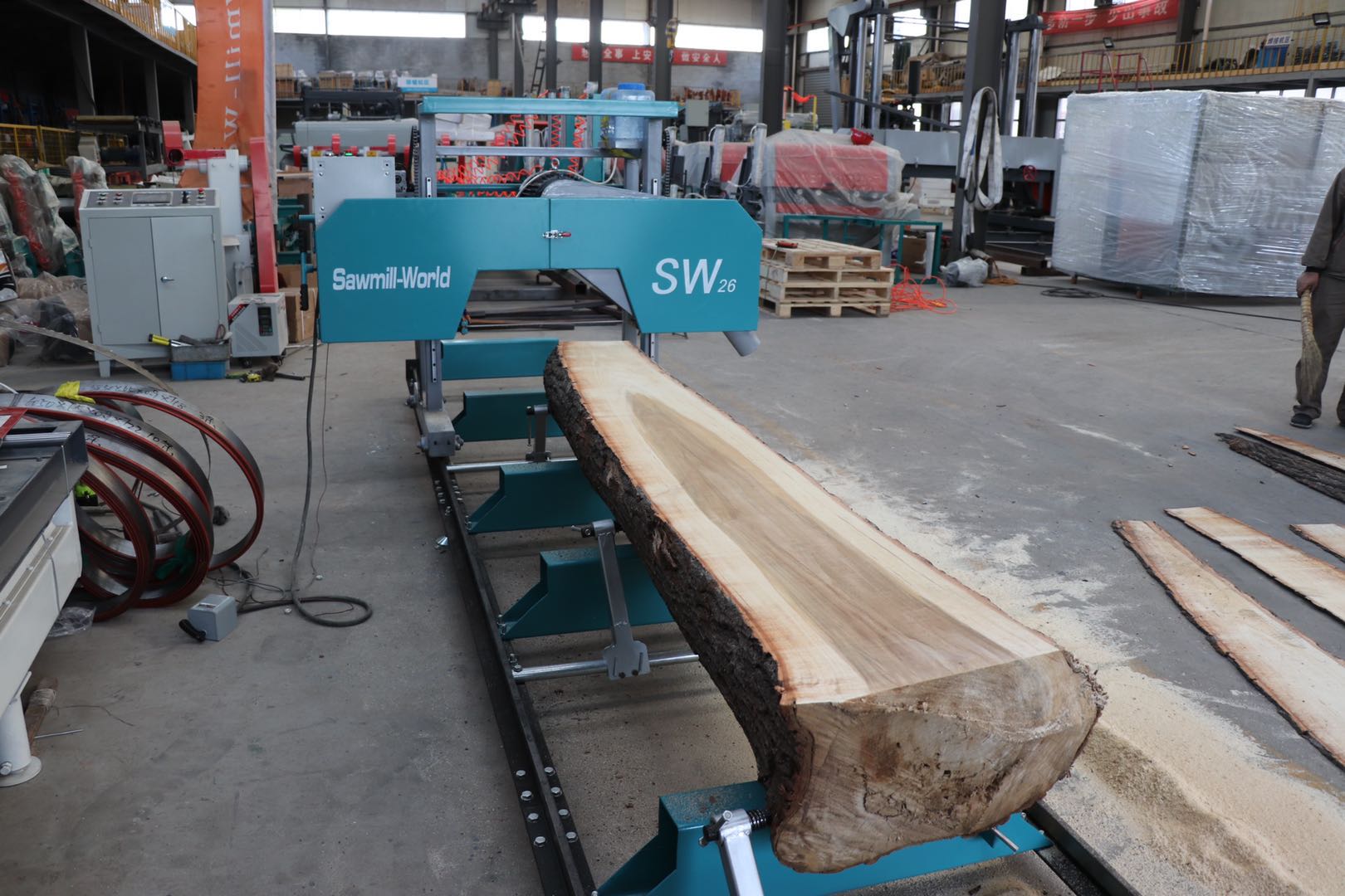 Woodworking Bandsaw - 수평 목재 절단 밴드쏘 밀 380V