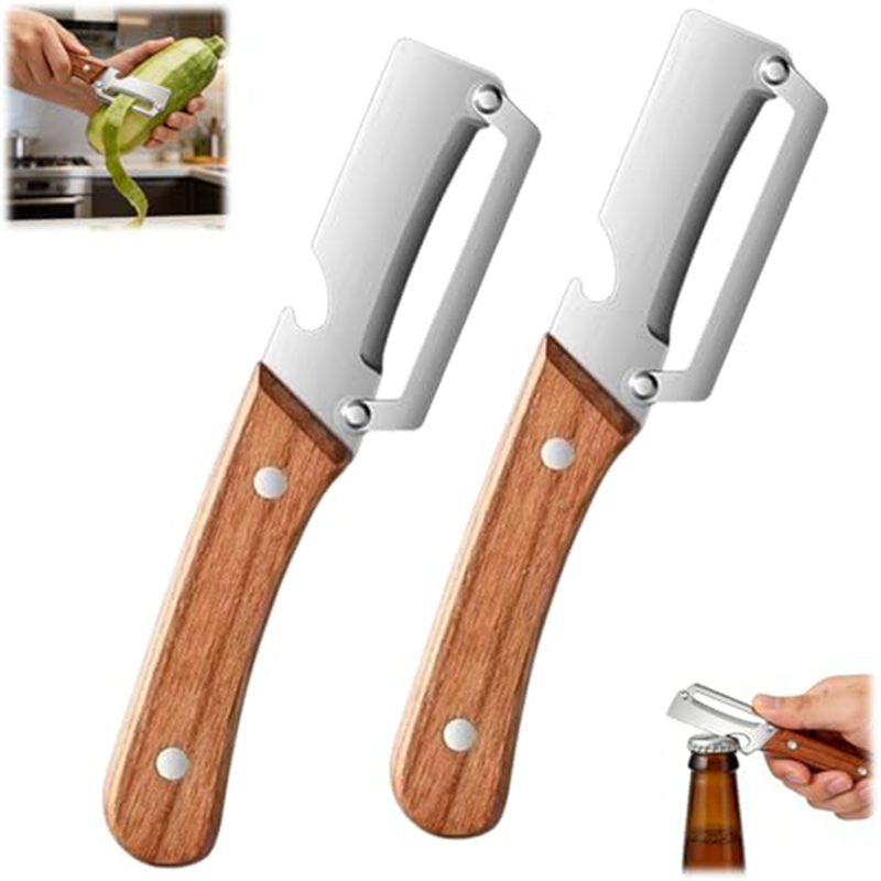 Woodworking Diy Projects - 스테인리스 스틸 주방 필러, 나무 손잡이가