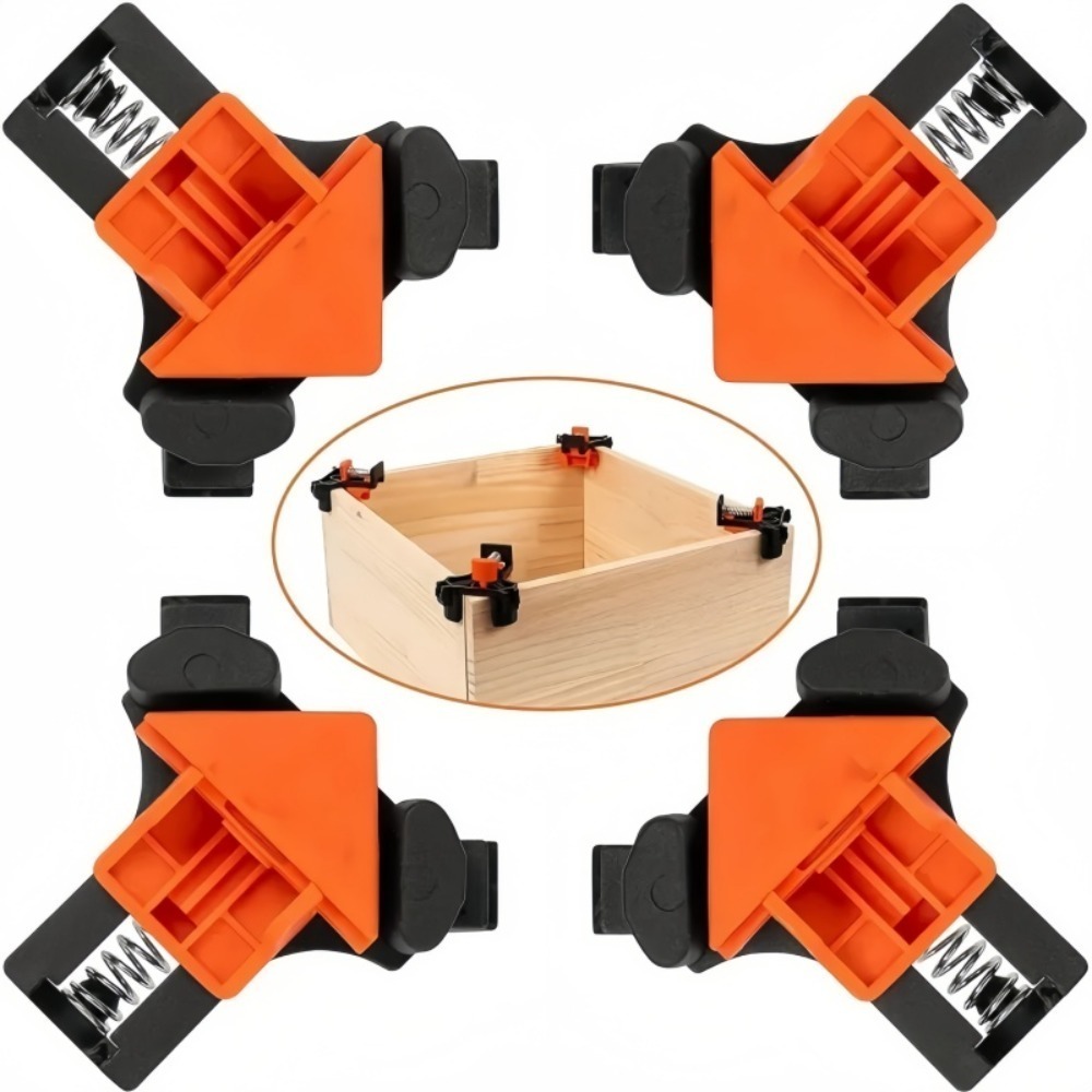 4개 90 °   직각 클램프 고정 클립 액자 코너 클 - Furniture And Woodworking 리뷰 및 가격