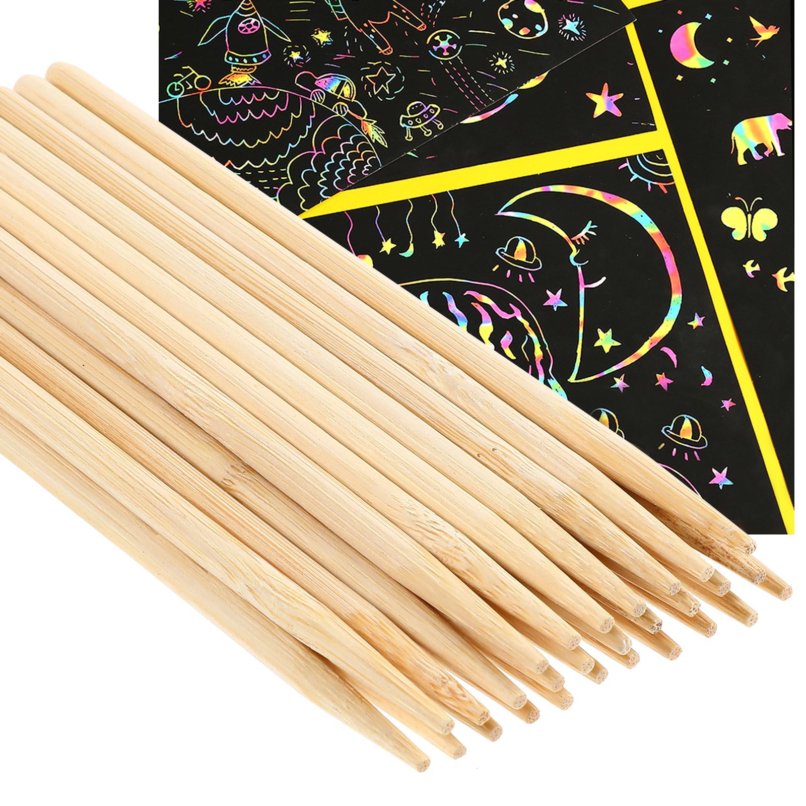30 Pcs 나무 스크래치 그림 대나무 펜 왁스 스틱  - Woodworking Art 리뷰 및 가격