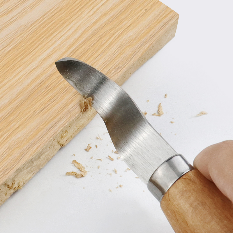 스테인리스 철 조각 칼 너도밤나무 손잡이 곡선형 직선형 - Woodworking Joinery 리뷰 및 가격