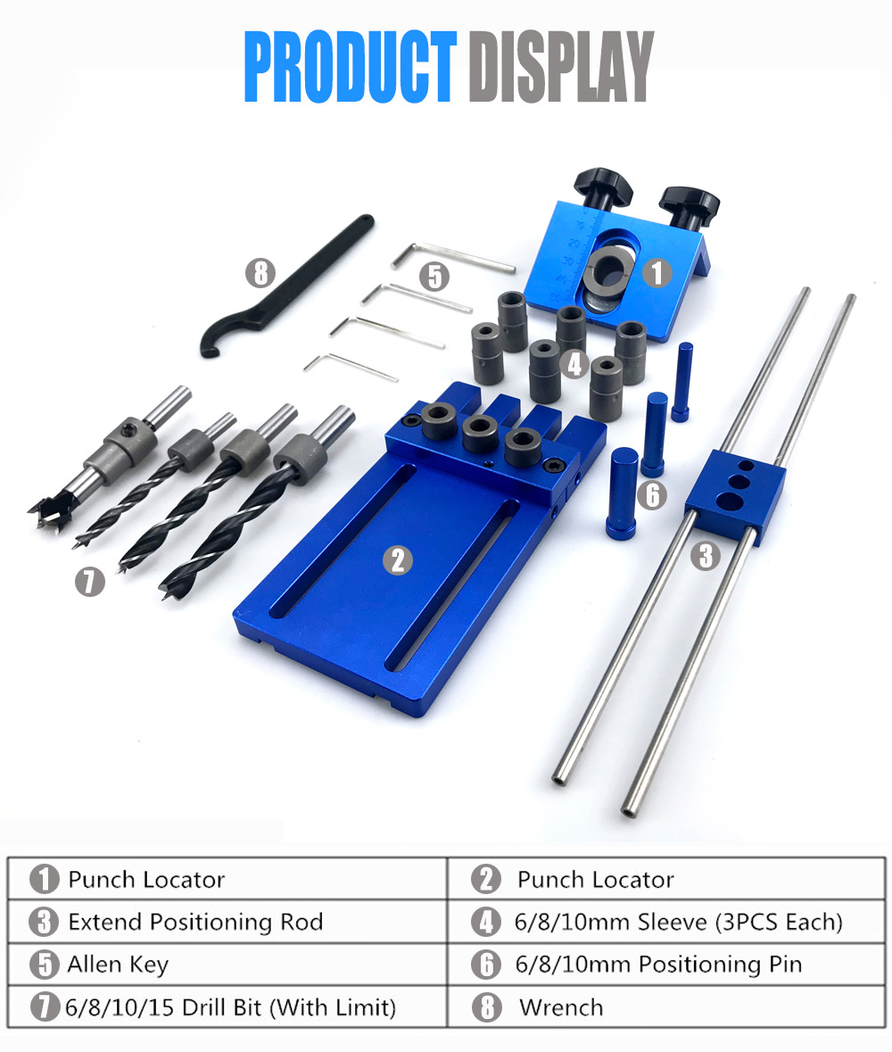 3-in-1 홀 오프너, 목재 내장 부품 위치 측정기, - Furniture And Woodworking 리뷰 및 가격